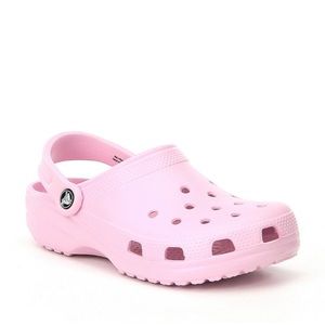 Pink crocs